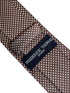 chocolate coffee brown tie with white pin spots